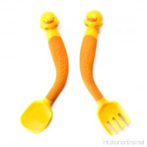 Piyo Piyo 2 Piece Bendable Spoon/Fork - B005H2LNP2